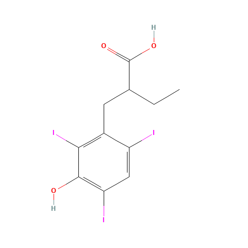 2-[(3-hydroxy-2,4,6-triiodophenyl)methyl]butanoic acid (CAS: 96-84-4) - Related Chemical Product