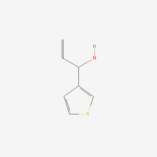 1-thiophen-3-ylprop-2-en-1-ol (CAS: 852998-62-0) - Chemical Structure and Molecular Formula 
