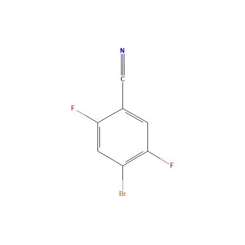 4-bromo-2,5-difluorobenzonitrile (CAS: 133541-45-4) - Chemical Structure and Molecular Formula 