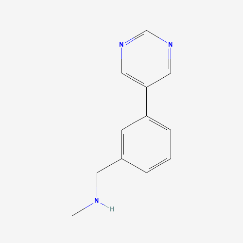 N-methyl-1-(3-pyrimidin-5-ylphenyl)methanamine (CAS: 852431-03-9) - Related Chemical Product