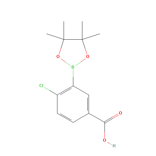 4-chloro-3-(4,4,5,5-tetramethyl-1,3,2-dioxaborolan-2-yl)benzoic acid (CAS: 918331-73-4) - Related Chemical Product