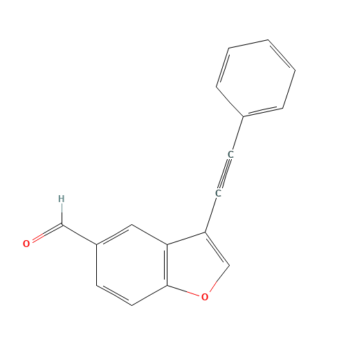3-(2-phenylethynyl)-1-benzofuran-5-carbaldehyde (CAS: 648449-51-8) - Related Chemical Product
