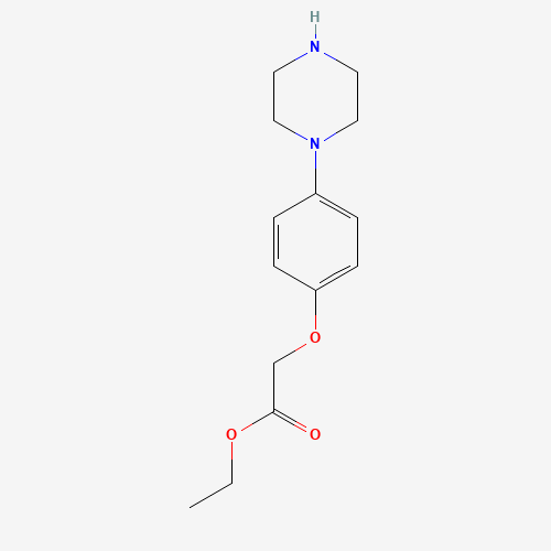 ethyl 2-(4-piperazin-1-ylphenoxy)acetate (CAS: 1402054-37-8) - Related Chemical Product