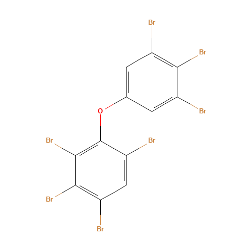 1,2,3,5-tetrabromo-4-(3,4,5-tribromophenoxy)benzene (CAS: 446255-30-7) - Chemical Structure and Molecular Formula 