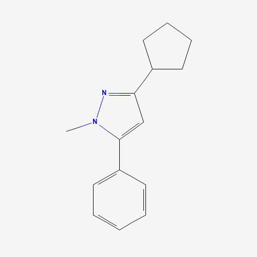 3-cyclopentyl-1-methyl-5-phenylpyrazole (CAS: 55846-81-6) - Related Chemical Product