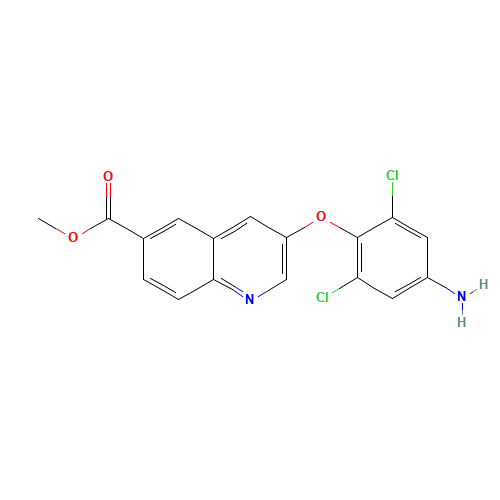 methyl 3-(4-amino-2,6-dichlorophenoxy)quinoline-6-carboxylate (CAS: 315228-50-3) - Related Chemical Product