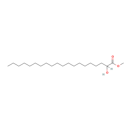 methyl 2-hydroxyicosanoate (CAS: 16742-49-7) - Chemical Structure and Molecular Formula 