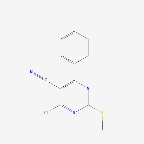 4-chloro-6-(4-methylphenyl)-2-methylsulfanylpyrimidine-5-carbonitrile (CAS: 128640-74-4) - Related Chemical Product