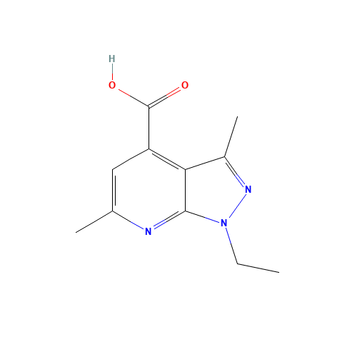 1-ethyl-3,6-dimethylpyrazolo[3,4-b]pyridine-4-carboxylic acid (CAS: 832743-11-0) - Related Chemical Product
