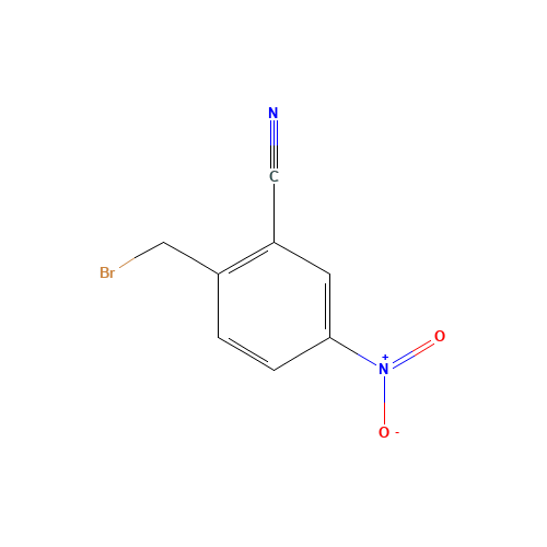 2-(bromomethyl)-5-nitrobenzonitrile (CAS: 288252-67-5) - Chemical Structure and Molecular Formula 