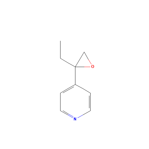 4-(2-ethyloxiran-2-yl)pyridine (CAS: 98079-89-1) - Chemical Structure and Molecular Formula 