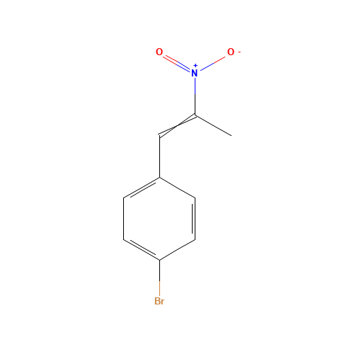 1-bromo-4-(2-nitroprop-1-enyl)benzene (CAS: 21892-60-4) - Chemical Structure and Molecular Formula 