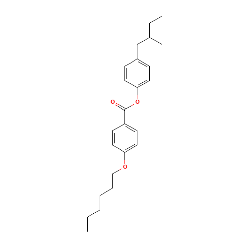 [4-(2-methylbutyl)phenyl] 4-hexoxybenzoate (CAS: 84620-33-7) - Related Chemical Product