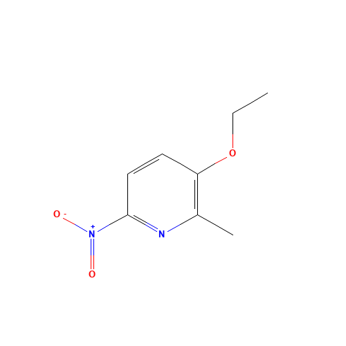 3-ethoxy-2-methyl-6-nitropyridine (CAS: 73101-78-7) - Chemical Structure and Molecular Formula 
