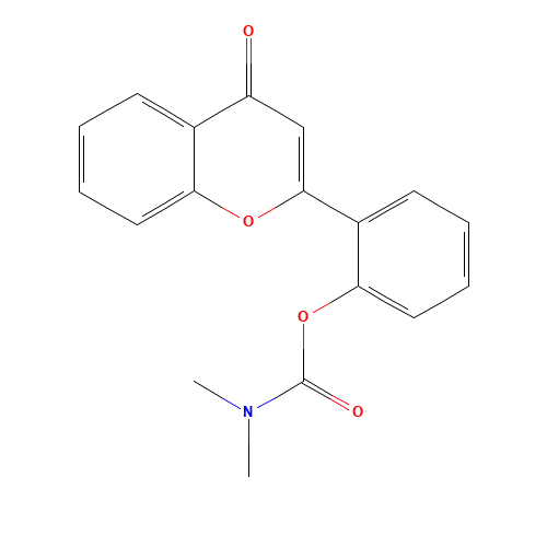 [2-(4-oxochromen-2-yl)phenyl] N,N-dimethylcarbamate (CAS: 405216-83-3) - Related Chemical Product