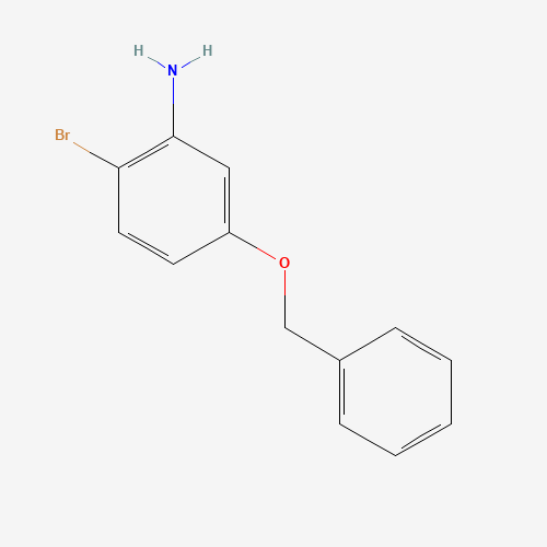 2-bromo-5-phenylmethoxyaniline (CAS: 119879-90-2) - Chemical Structure and Molecular Formula 