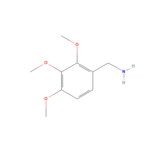 (2,3,4-trimethoxyphenyl)methanamine (CAS: 41219-16-3) - Chemical Structure and Molecular Formula 