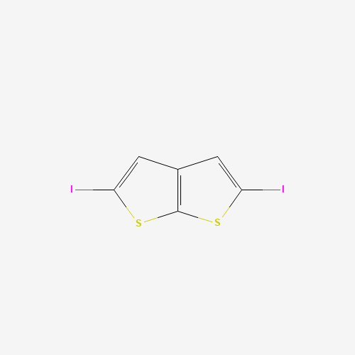 2,5-diiodothieno[2,3-b]thiophene (CAS: 53020-14-7) - Chemical Structure and Molecular Formula 