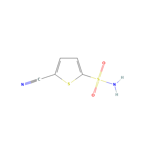 5-cyanothiophene-2-sulfonamide (CAS: 519055-65-3) - Chemical Structure and Molecular Formula 