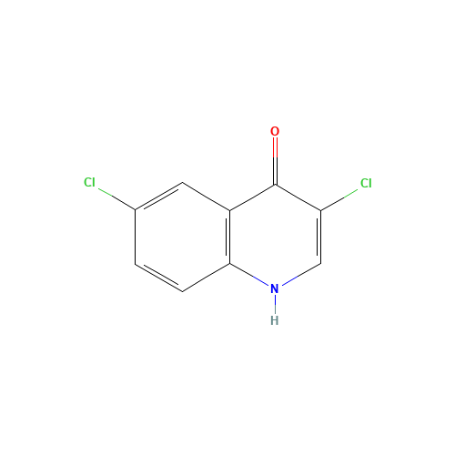 3,6-dichloro-1H-quinolin-4-one (CAS: 25771-83-9) - Chemical Structure and Molecular Formula 