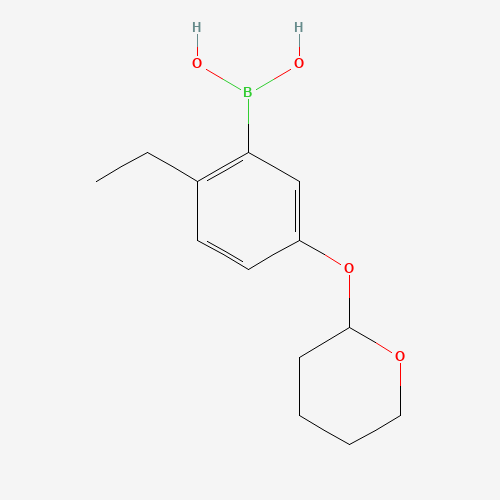 [2-ethyl-5-(oxan-2-yloxy)phenyl]boronic acid (CAS: 852946-95-3) - Related Chemical Product
