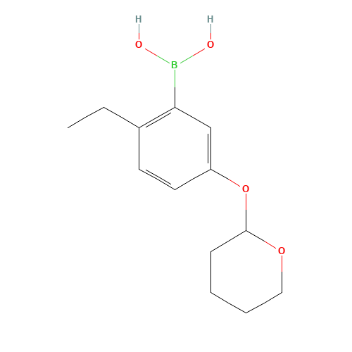[2-ethyl-5-(oxan-2-yloxy)phenyl]boronic acid (CAS: 852946-95-3) - Related Chemical Product