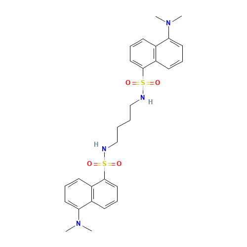 5-(dimethylamino)-N-[4-[[5-(dimethylamino)naphthalen-1-yl]sulfonylamino]butyl]naphthalene-1-sulfonamide (CAS: 13285-10-4) - Related Chemical Product