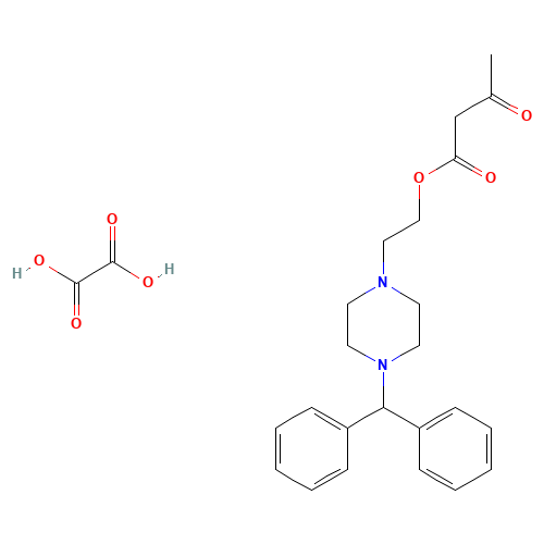 2-(4-benzhydrylpiperazin-1-yl)ethyl 3-oxobutanoate;oxalic acid (CAS: 1261268-85-2) - Related Chemical Product