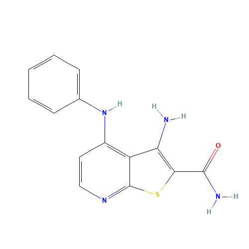 3-amino-4-anilinothieno[2,3-b]pyridine-2-carboxamide (CAS: 147992-83-4) - Related Chemical Product
