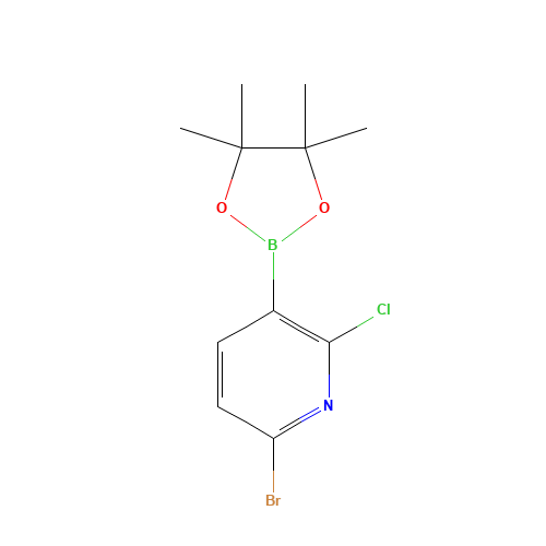 6-bromo-2-chloro-3-(4,4,5,5-tetramethyl-1,3,2-dioxaborolan-2-yl)pyridine (CAS: 1247726-85-7) - Related Chemical Product