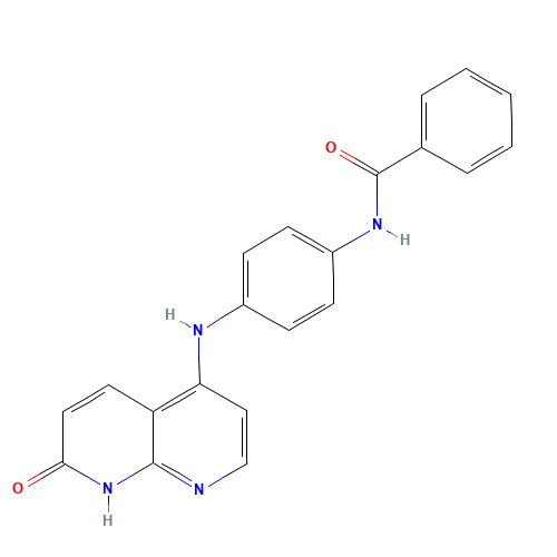 N-[4-[(7-oxo-8H-1,8-naphthyridin-4-yl)amino]phenyl]benzamide (CAS: 1203509-61-8) - Related Chemical Product