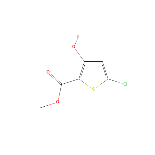 methyl 5-chloro-3-hydroxythiophene-2-carboxylate (CAS: 953092-76-7) - Chemical Structure and Molecular Formula 