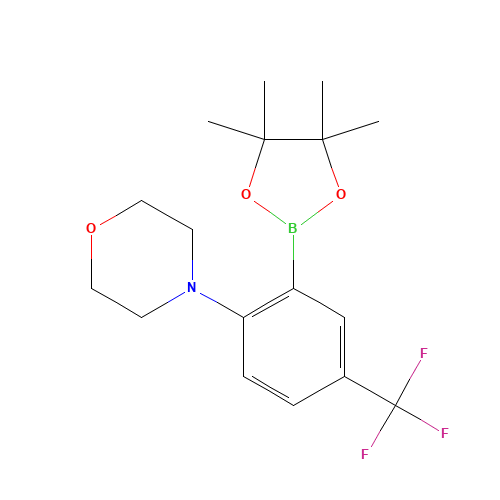 4-[2-(4,4,5,5-tetramethyl-1,3,2-dioxaborolan-2-yl)-4-(trifluoromethyl)phenyl]morpholine (CAS: 906352-77-0) - Related Chemical Product