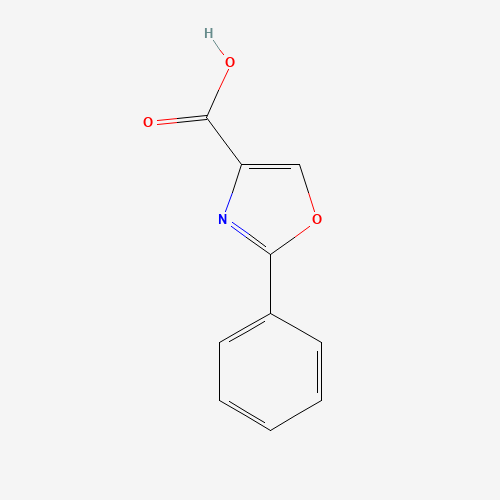 2-phenyl-1,3-oxazole-4-carboxylic acid (CAS: 23012-16-0) - Chemical Structure and Molecular Formula 