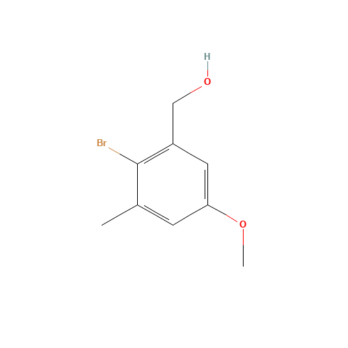 (2-bromo-5-methoxy-3-methylphenyl)methanol (CAS: 110451-90-6) - Related Chemical Product