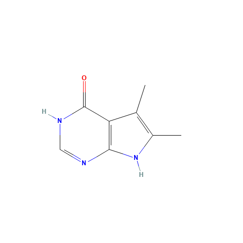 5,6-dimethyl-1,7-dihydropyrrolo[2,3-d]pyrimidin-4-one (CAS: 82703-35-3) - Related Chemical Product