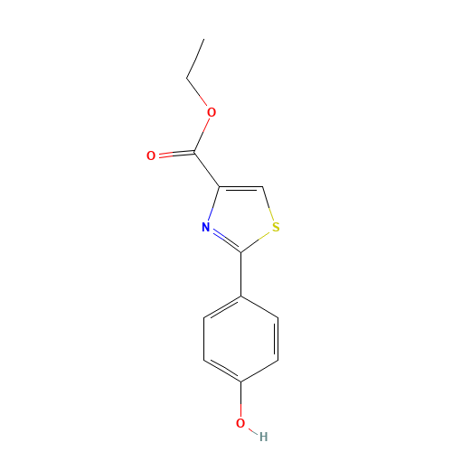 ethyl 2-(4-oxocyclohexa-2,5-dien-1-ylidene)-3H-1,3-thiazole-4-carboxylate (CAS: 113334-60-4) - Chemical Structure and Molecular Formula 