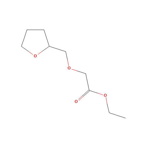 ethyl 2-(oxolan-2-ylmethoxy)acetate (CAS: 836657-20-6) - Chemical Structure and Molecular Formula 