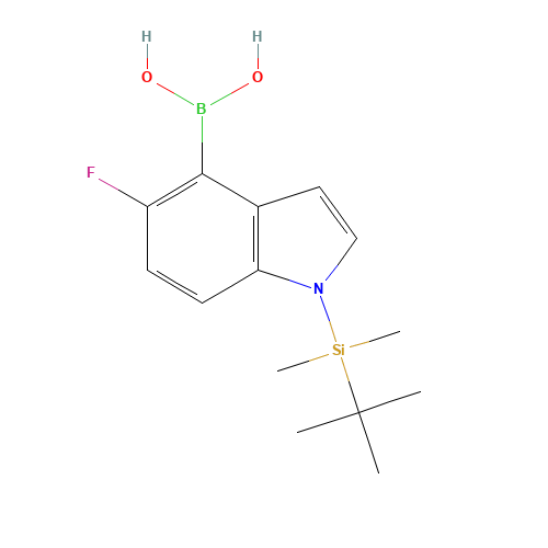 [1-[tert-butyl(dimethyl)silyl]-5-fluoroindol-4-yl]boronic acid (CAS: 1093066-72-8) - Related Chemical Product