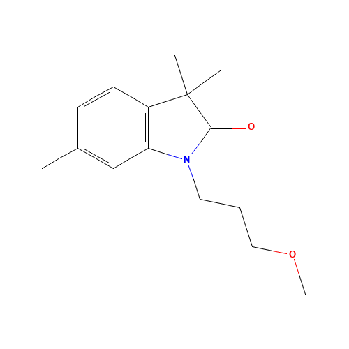 1-(3-methoxypropyl)-3,3,6-trimethylindol-2-one (CAS: 857274-10-3) - Related Chemical Product