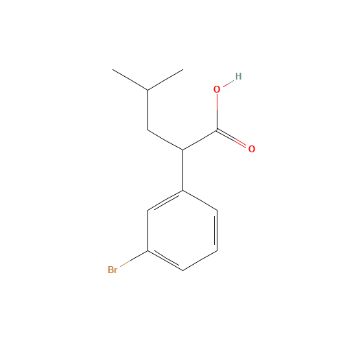 2-(3-bromophenyl)-4-methylpentanoic acid (CAS: 362530-16-3) - Related Chemical Product