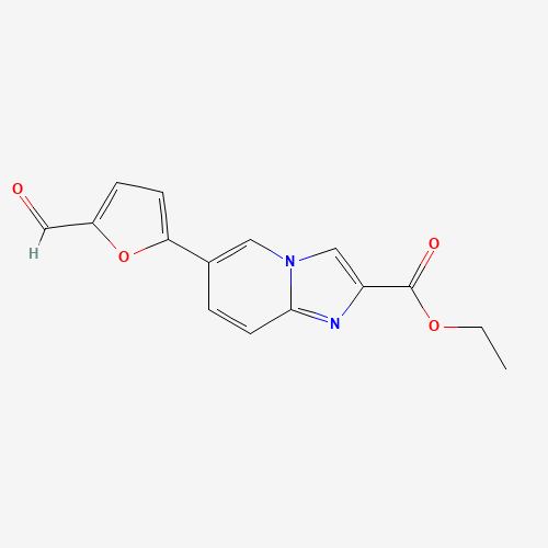 ethyl 6-(5-formylfuran-2-yl)imidazo[1,2-a]pyridine-2-carboxylate (CAS: 1167626-70-1) - Related Chemical Product