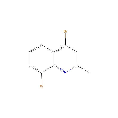 4,8-dibromo-2-methylquinoline (CAS: 1070879-55-8) - Chemical Structure and Molecular Formula 