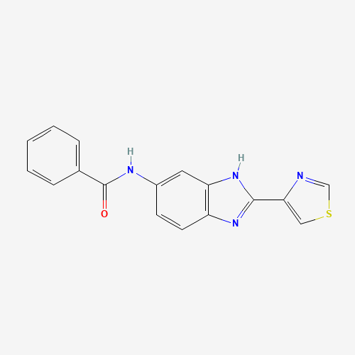 N-[2-(1,3-thiazol-4-yl)-3H-benzimidazol-5-yl]benzamide (CAS: 27146-34-5) - Related Chemical Product