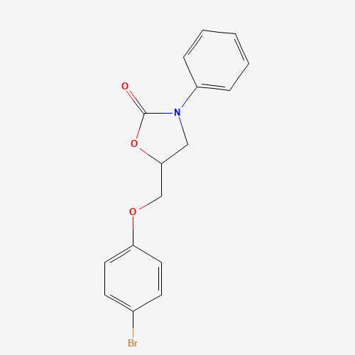5-[(4-bromophenoxy)methyl]-3-phenyl-1,3-oxazolidin-2-one (CAS: 883032-78-8) - Related Chemical Product