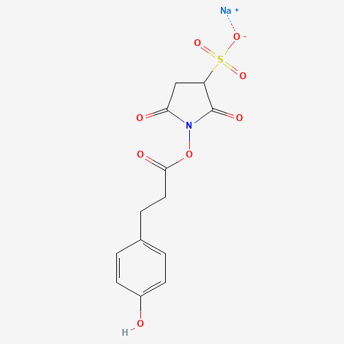 sodium;1-[3-(4-hydroxyphenyl)propanoyloxy]-2,5-dioxopyrrolidine-3-sulfonate (CAS: 106827-57-0) - Related Chemical Product