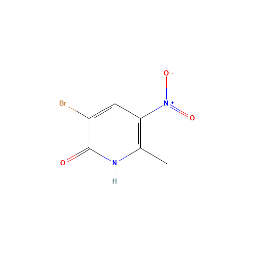3-bromo-6-methyl-5-nitro-1H-pyridin-2-one (CAS: 874493-25-1) - Chemical Structure and Molecular Formula 