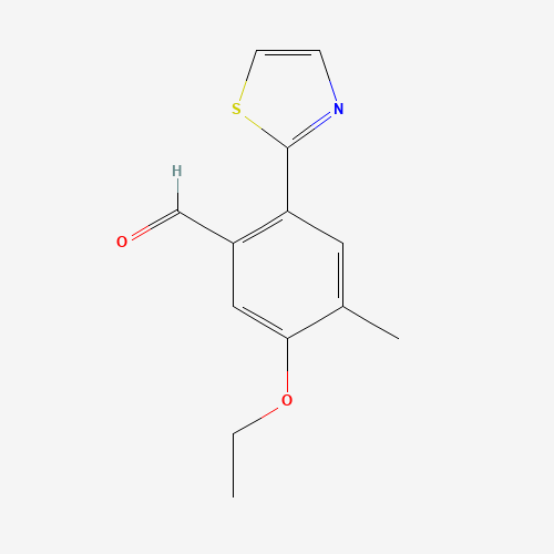 5-ethoxy-4-methyl-2-(1,3-thiazol-2-yl)benzaldehyde (CAS: 1350760-02-9) - Related Chemical Product
