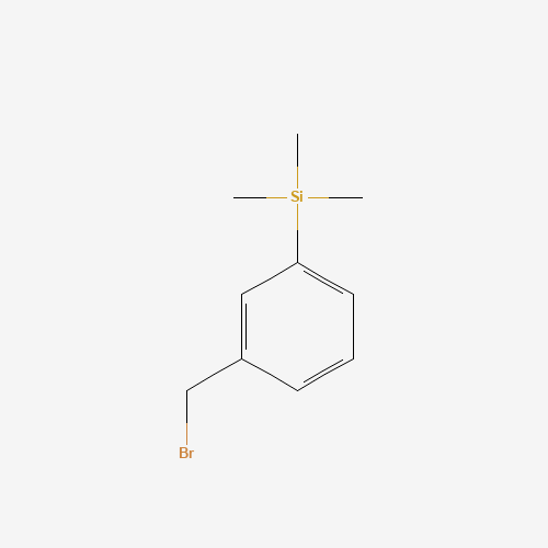 [3-(bromomethyl)phenyl]-trimethylsilane (CAS: 17903-44-5) - Chemical Structure and Molecular Formula 