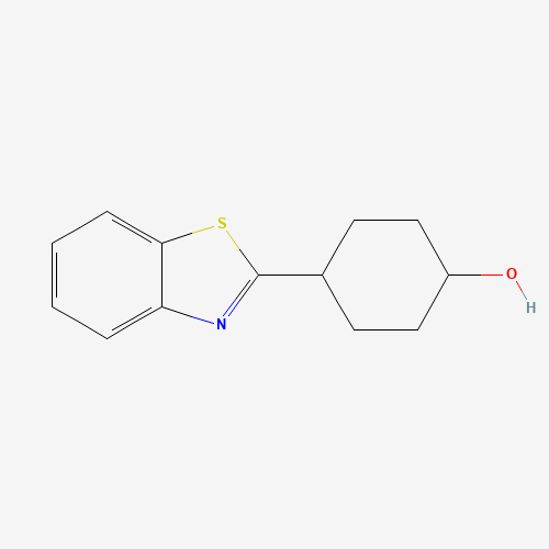 4-(1,3-benzothiazol-2-yl)cyclohexan-1-ol (CAS: 175610-97-6) - Chemical Structure and Molecular Formula 